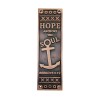 "Hope Anchors The Soul" Brass Push Plate 